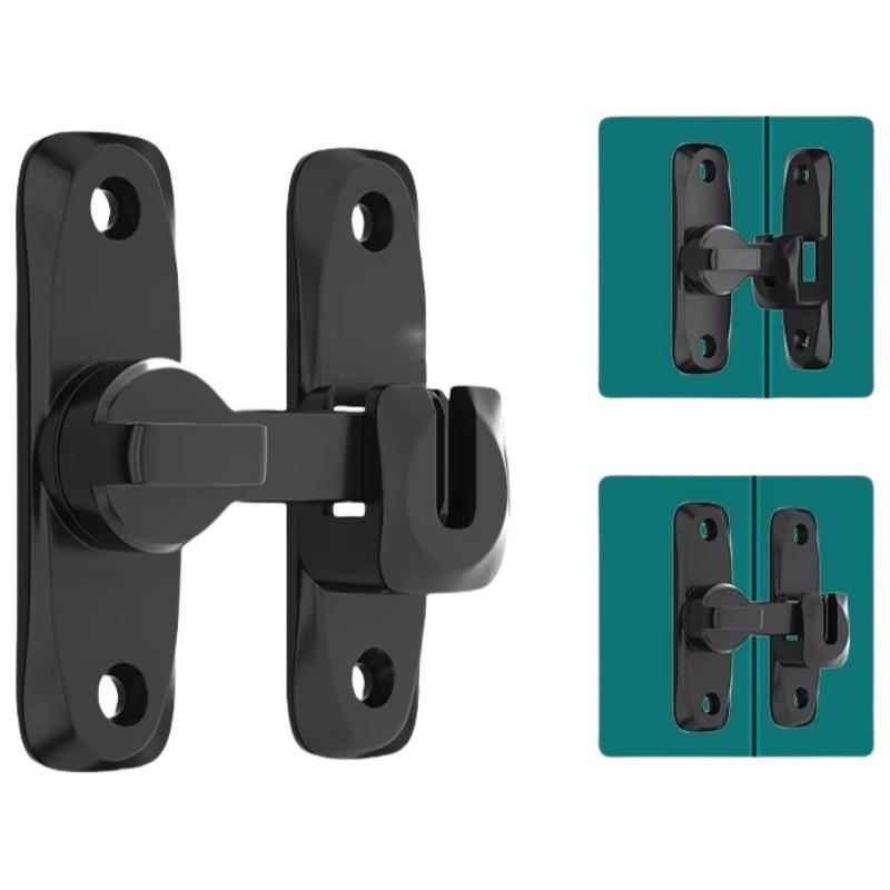 90/180 Graders Vänddörrslås Hem Säkerhet Skjutdörrslås Små Grindlås Hårdvara Stöldskyddslås Zinklegering Dörrbultar