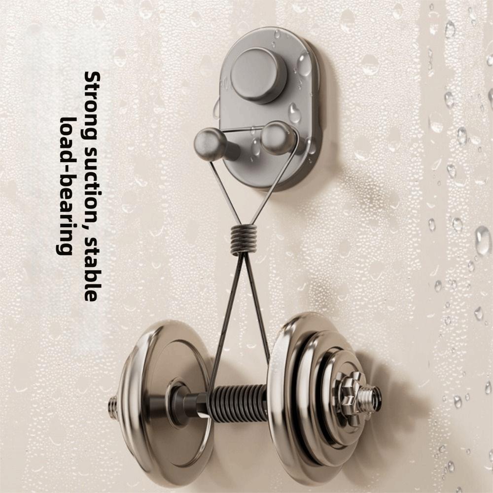 3 PCS Plastic Suction Cup Hooks Moisture-proof Removable Kitchen Storage Hooks Space Saving Non-Marking Wall Hook Living Room