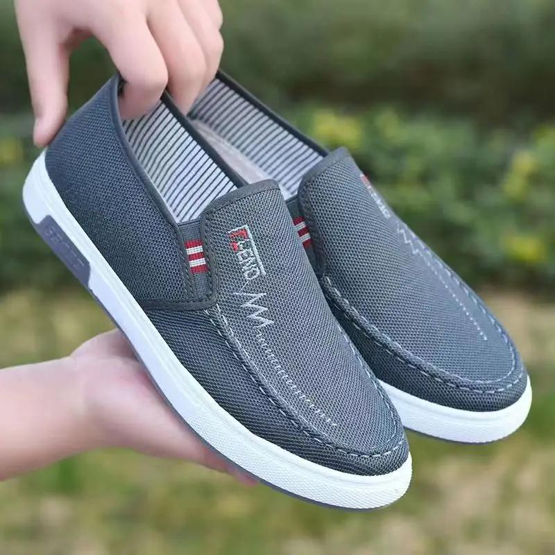 New Men's Sneakers Soft Bottom Comfortable Flat Casual Shoes Lightweight and Breathable Running Shoes Zapatos Para Hombres 44