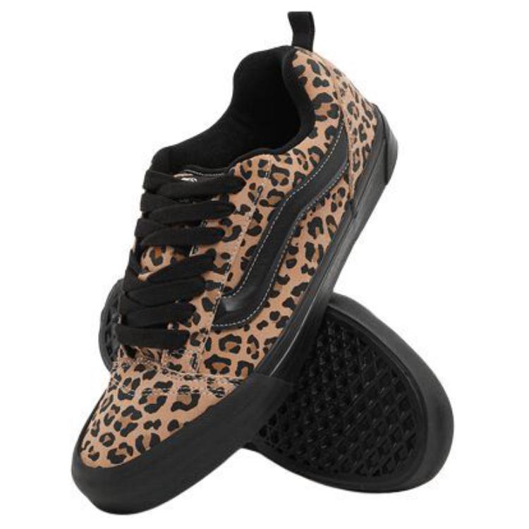 Vans Knu Skool Comfortable Soft Low Top Skate Shoes Women Sneaker Black Yellow VN000CS0BMA1