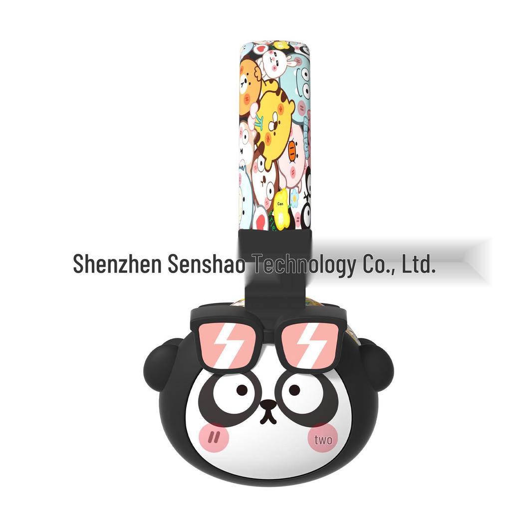 Cartoon Bluetooth Headphones for Kids, Customizable with Pictures, Cute Gift, 85dB Volume Control