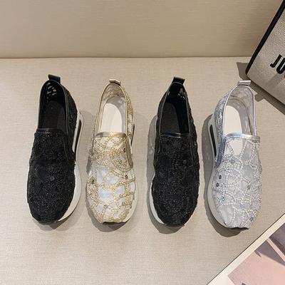 Spring Women Sneaker New Fashion Breathable Casual Shoes Mesh Thick Sole Increased Height Sports Shoe Lightweight Daily Sneakers