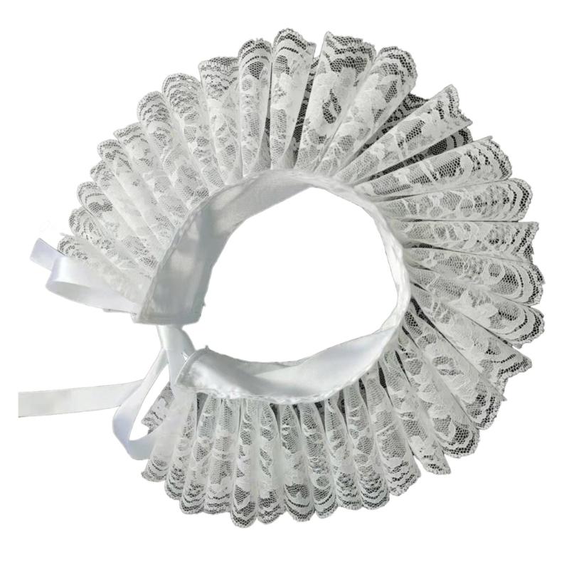 Викторианский Ренессансный Костюм Кружевной Воротник-Раф Обманка Ожерелье Новинка Шарф