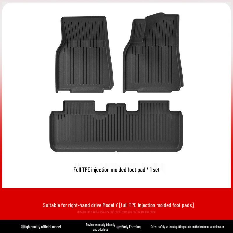 23 Tesla Model 3/Y Right-Hand Drive All-Weather TPE Floor Mats