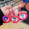 Nezha Luminous TV Keychain with Light - Student Backpack Pendant Ornament.