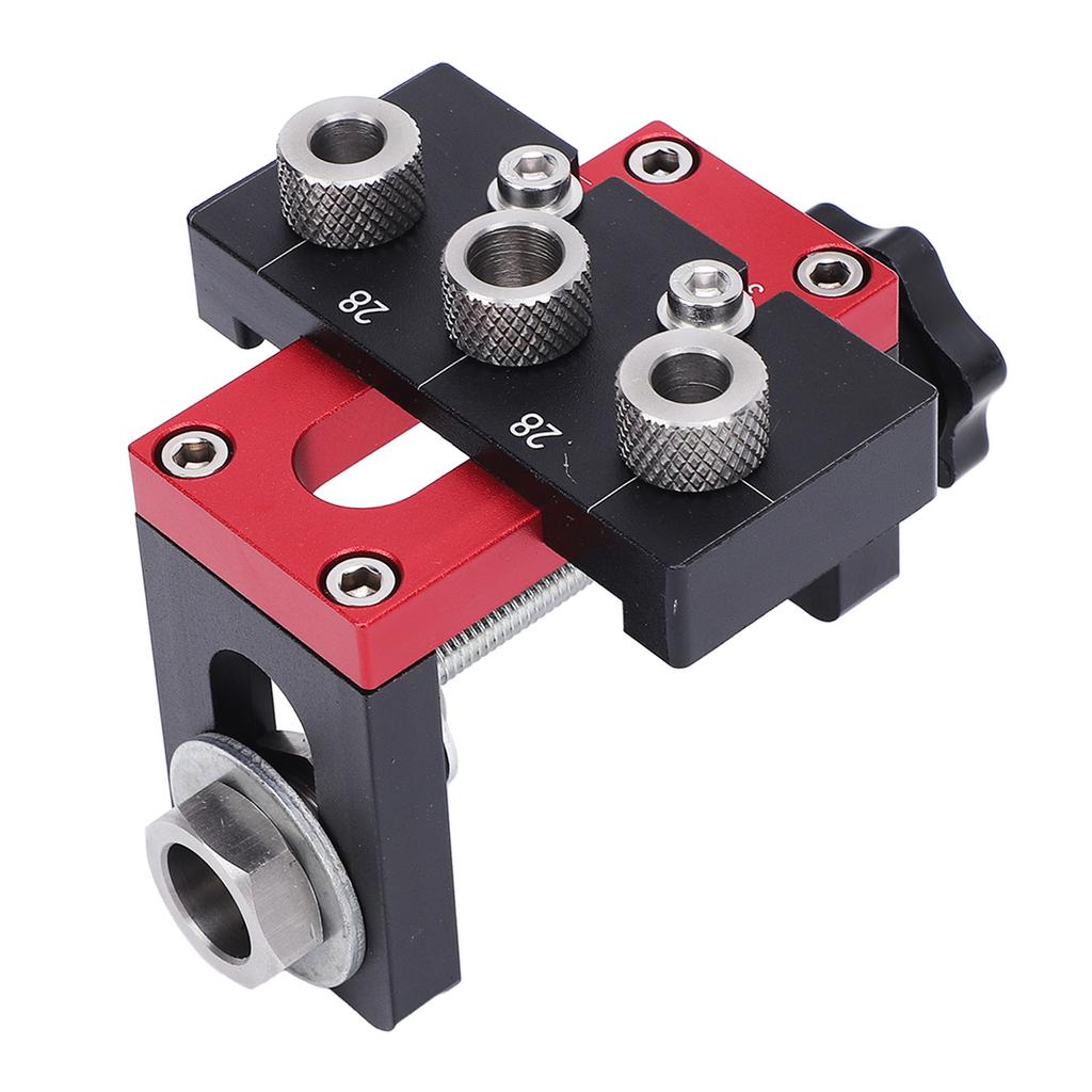 3 In 1 Pocket Hole Jig Kit Aluminum Alloy 8mm 10mm 15mm Dowel Guide Woodworking Puncher