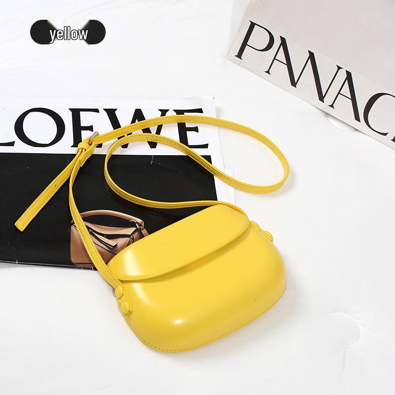 2024 Trendy Candy Color Women's Large Single Shoulder Crossbody Bag - Hard Shell Fashion Square Bag