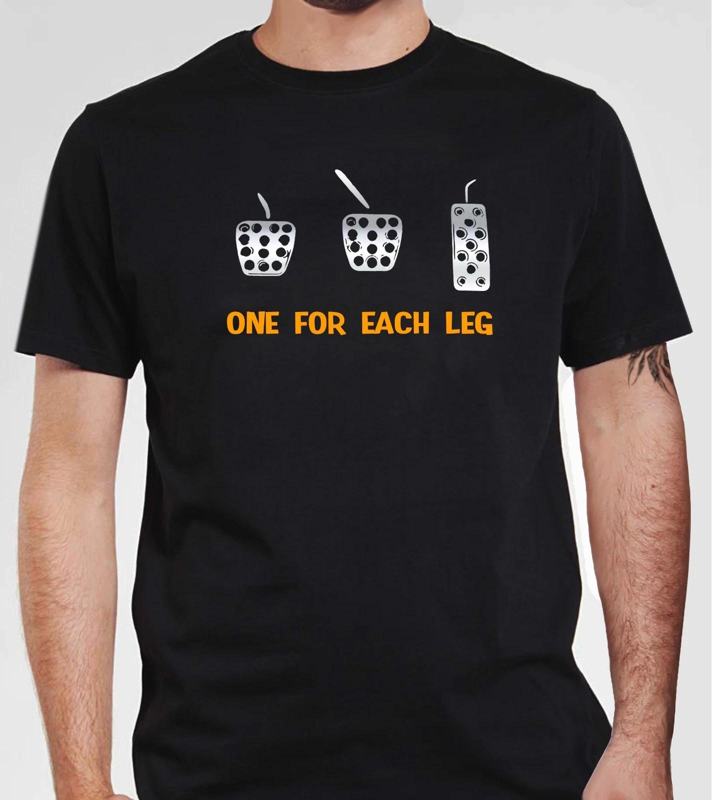 Funny T shirt Car Pedals Turbo Drift JDM Clutch transmission Black Tee S - 5XL XL