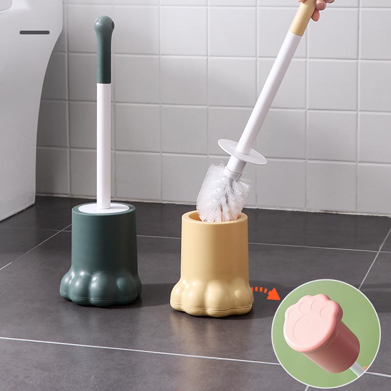 Cartoon Long-handled Toilet Brush Household Cute Toilet Cleaning Installed Bathroom Accessories