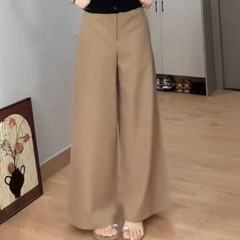 Spring/Summer Women's Slim Temperament Casual Long Suit Pants - Versatile & Petite-Friendly Design