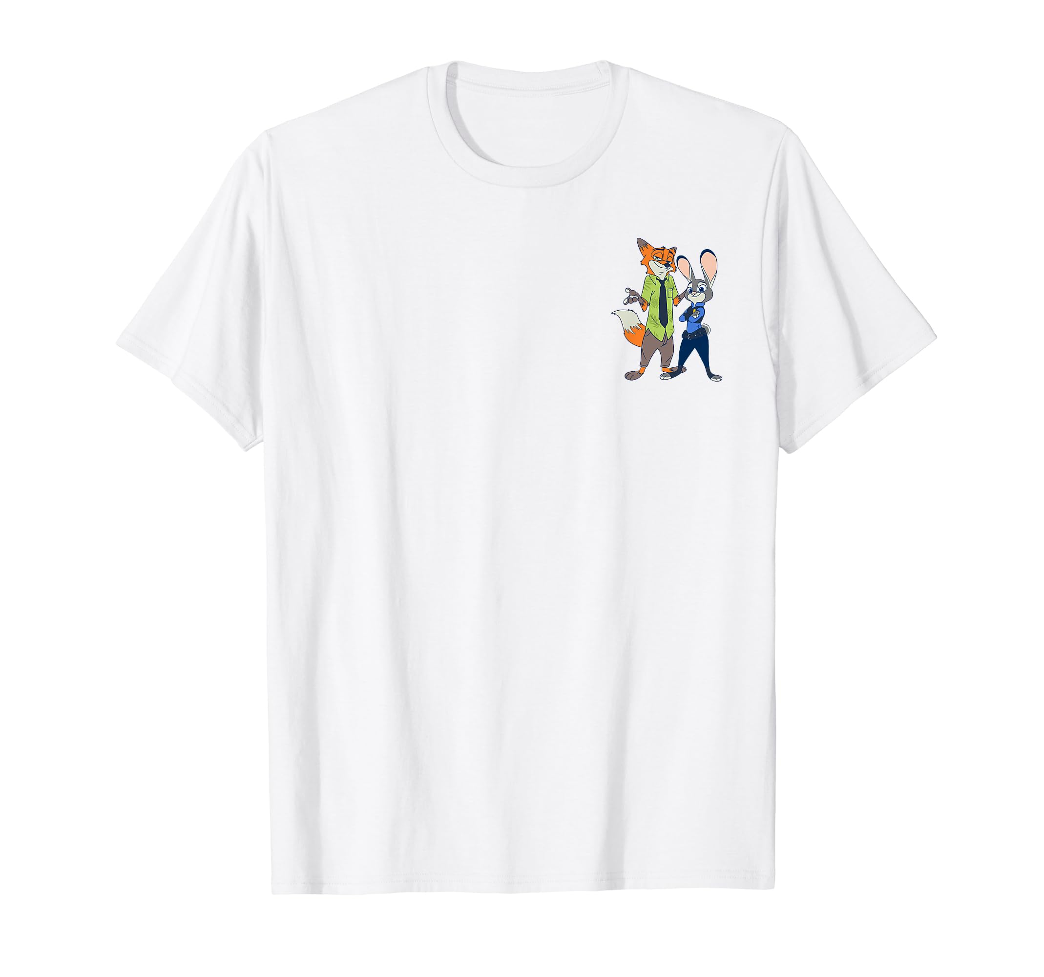 

Disney Zootopia Judy Hopps & Finnick Partner Pocket Logo T-Shirt
