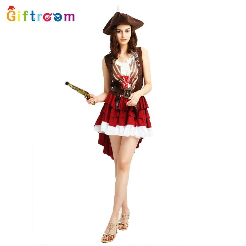 Halloween Pirate Character Parody Party Adult Female Dovetail Pirate Costume Theme