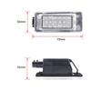 LED License Plate Lights For Nissan Qashqai MK3 J12 2021 2022 Serena MK5 C27 2016-up For Dacia Duster 2 2018-up Auto Tail Lamps