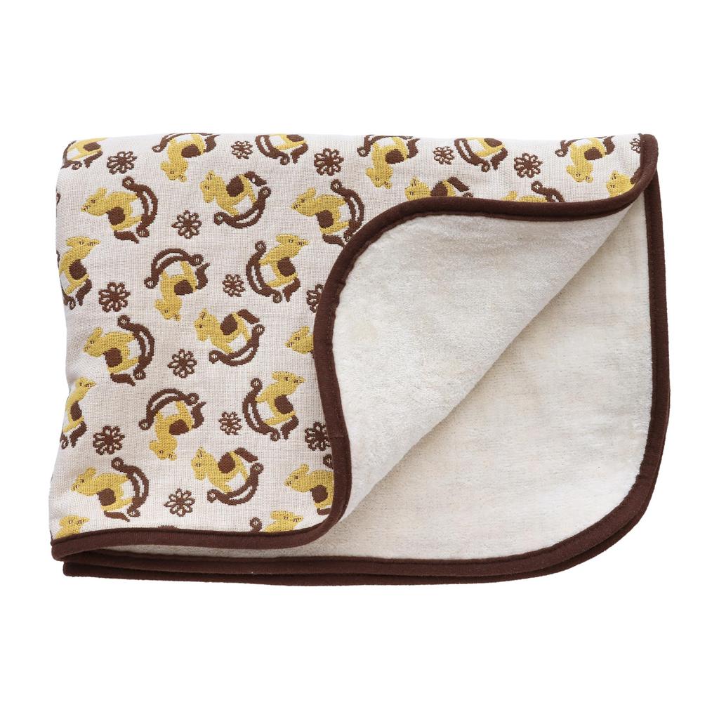 Hiorie Gauze Mini Made In 50 X 70 Baby Rocking Horse 5-Layer & Towel-Lined Blanket, Japan, Approx. Cm, Blanket,