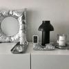 Neuer INS-Stil Kissen Spiegel Kreativer Quadratischer Wandmontierter Badezimmerspiegel Schminkspiegel Wandbehang Haus Schlafzimmer Wanddekor