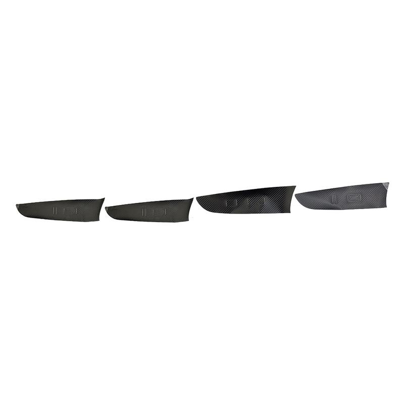 7pcs Car Interior Stickers Black Carbon Fiber For LEXUS IS250 300 350 2006-2012 Gear Shift Box Right-hand Drive