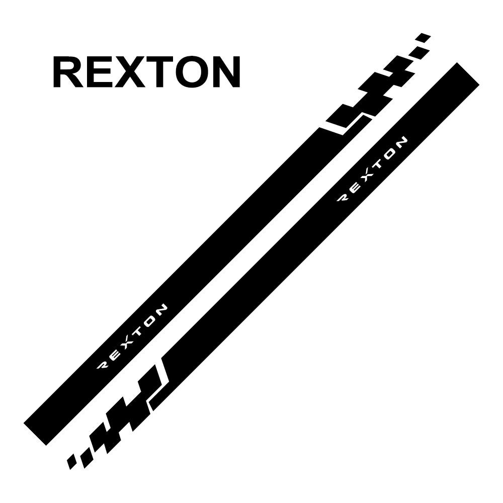 BIA1 For SsangYong Rexton Korando Sports Tivoli Musso Kyron Actyon Car Door Side Stickers Automobile Wrap Decals Styling Accessories
