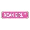 Personalisierte Retro Pink Street Art Metallschild Vintage Wanddeko Schlafzimmer Wohnzimmer