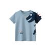 2024 Children 3D Cartoon Short T-Shirts Clothes for Boy 100% Cotton Short Sleeve Dinosaurs Cute Kids Casual Sport Top Tees