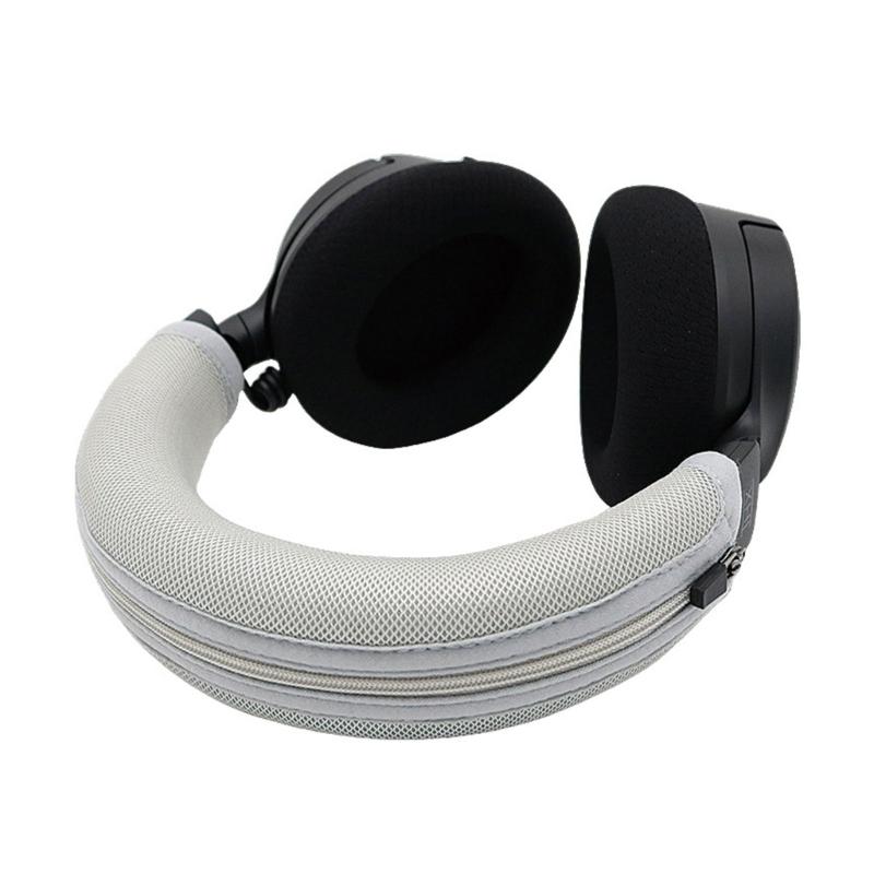 Universal Headphone Headband Protectors For KrakenV4 Headsets Soft Breathable Headbeam Sleeve Secure Zippers Closures