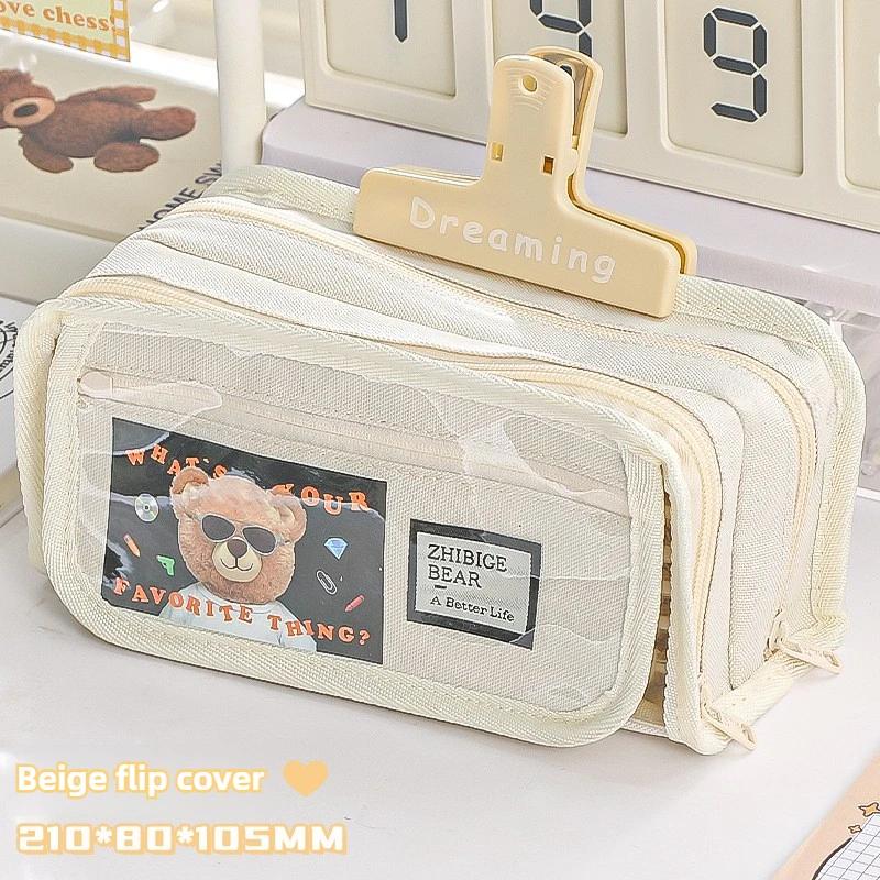 Pain Bag Pencil Case Large Capacity Student High Value Stationery Storage Box New Simple Pencil Case Storage Bag