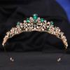 Bridal Tiara Baroque Rhinestone Simple Crystal Tiara Bridal Party Small Crown Wedding Hair Accessories