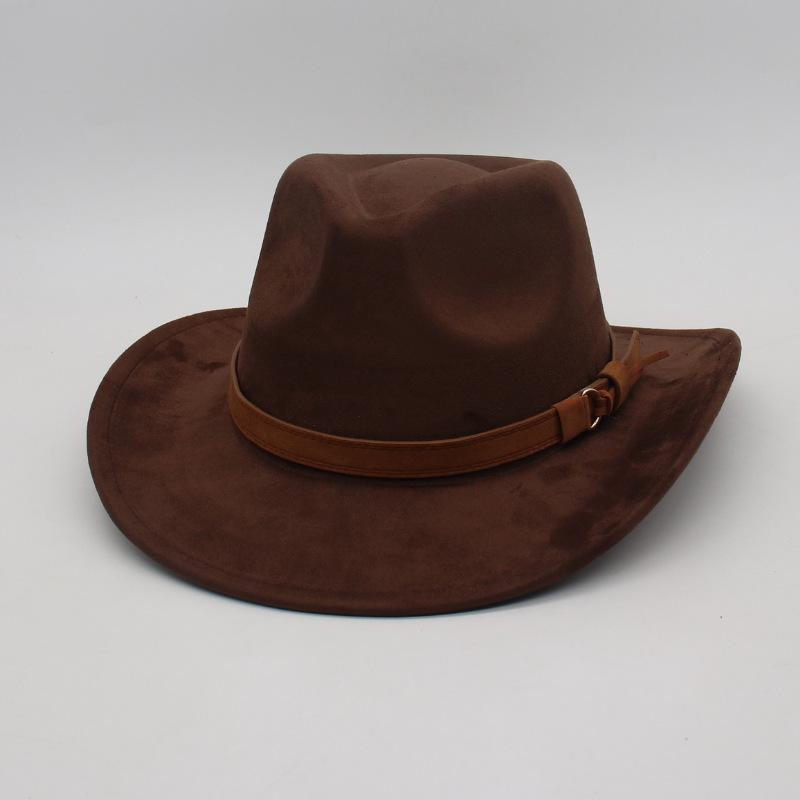 

Suede Hat Chinese Style Foreign Style Sun Hat Vintage Top Hat Gentleman Jazz Hat Men S And Women S Nostalgic Felt Hat one size fits all [j peach cow]