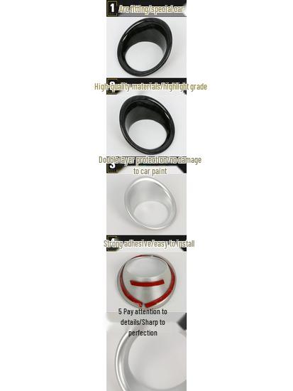 Avancier One-Key Start Ignition Button Decorative Ring - Fits 16 Models, Illuminated Car Accessory