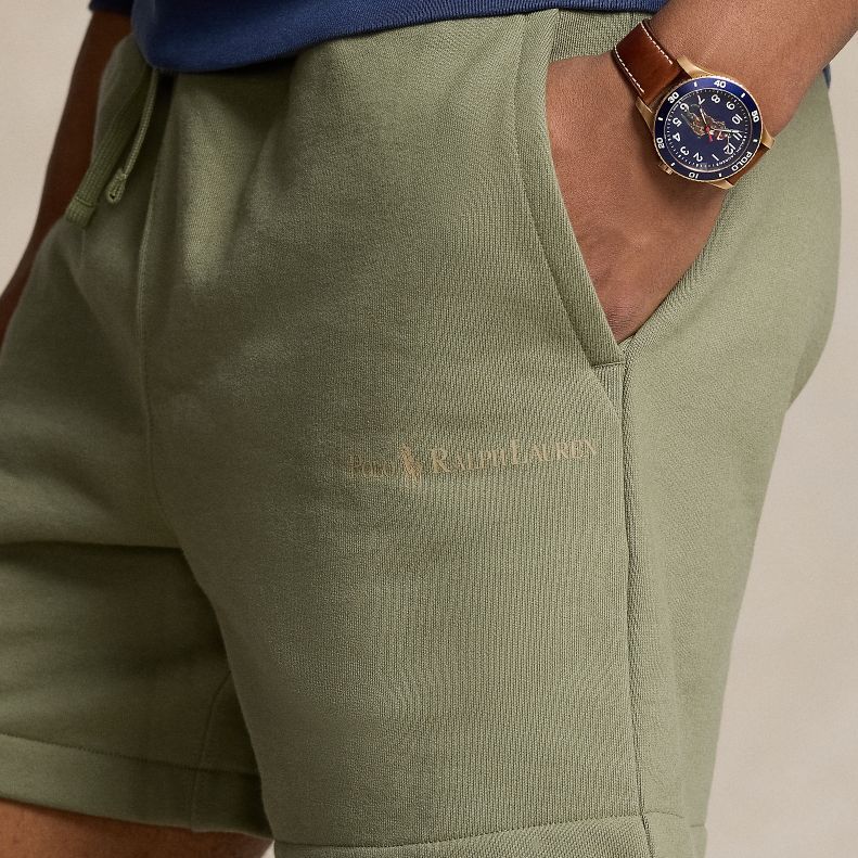 Polo Ralph Lauren Solid Color Mid Waist Loose Fit Casual Shorts Men shorts Tree-Green MNPOSHO1BQ20264-300