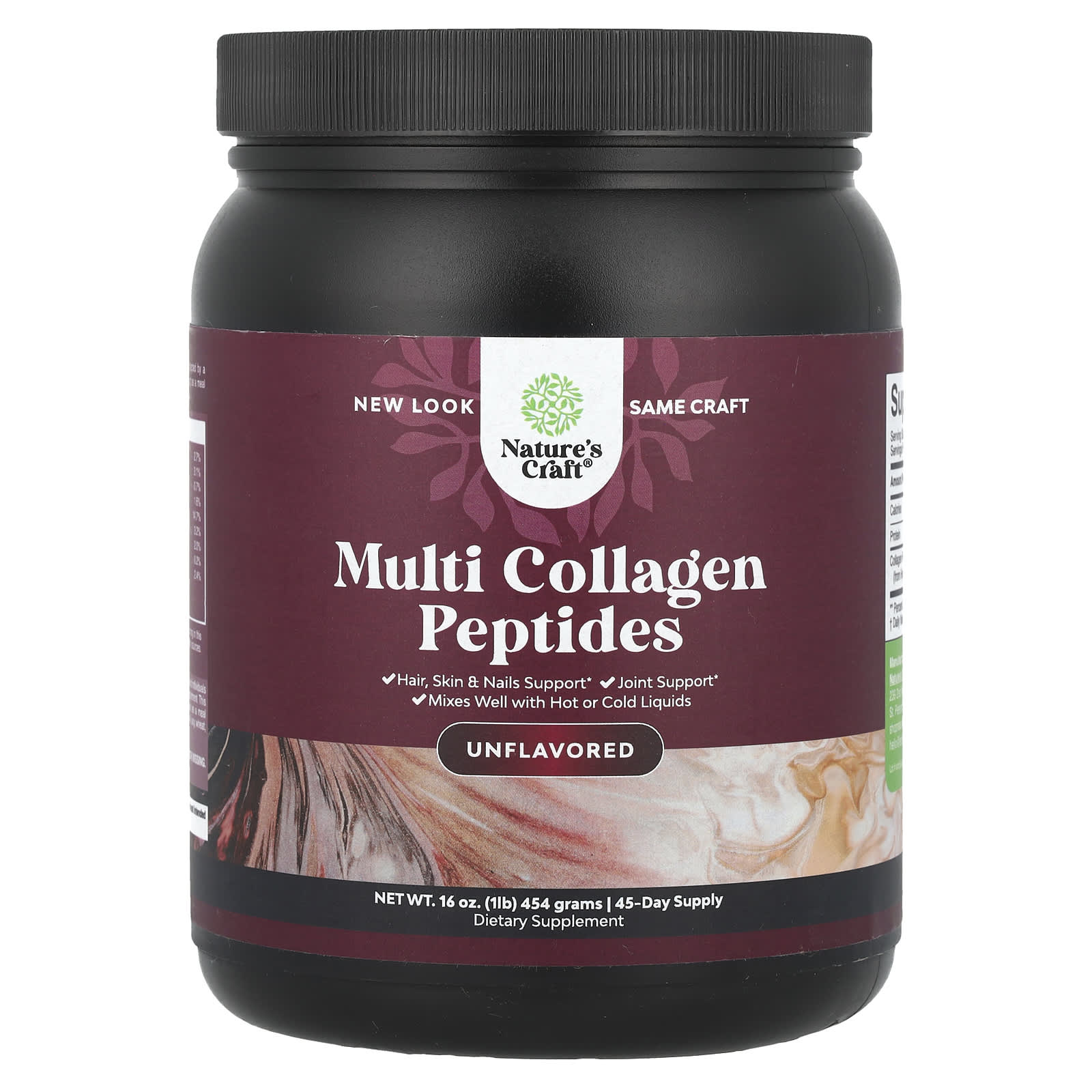 

Nature S Craft, Multi Collagen Peptides, Unflavored, 454G(16Oz)