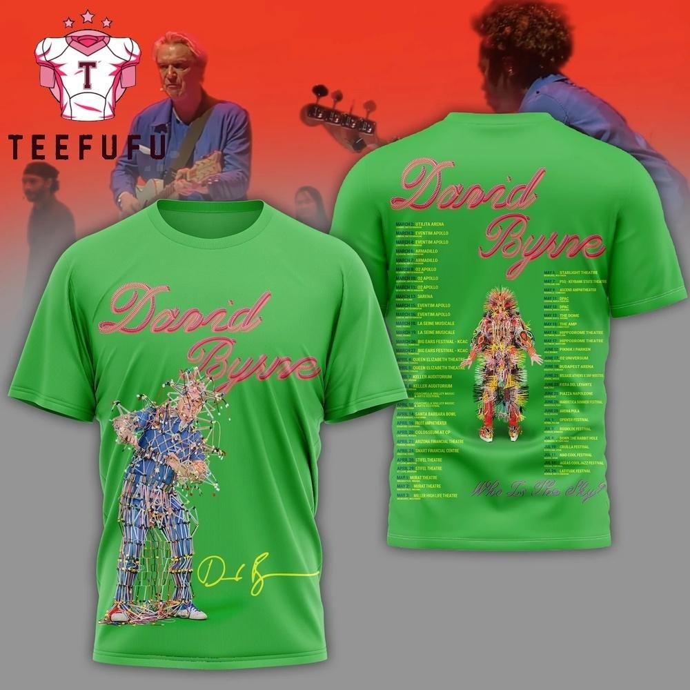 David Byrne Who is the Sky 2026 T Shirt AOP 3D T-Shirt S-6XL PP2779 S
