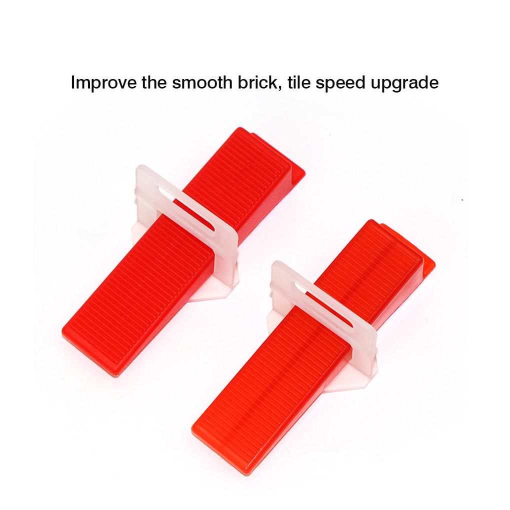 100pcs 1/1.5/2/2.5/3mm Leveling Wedges Tile Level Spacers Clips Floor Tile Tool