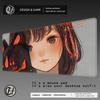 HYBXAXC Kawaii Anime Girl HD Desk Mat Xcm Gamer Mouse Pad Japanese Oni Mask Suture Edge Mice Mat Company Table Pad For Gift