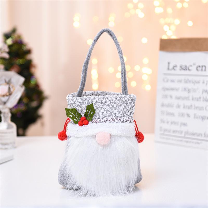 Christmas Faceless Old Man Candy Gift Bag - Festive Decoration for Kids