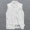 Men Summer Mesh Vest Quick-Dry Breathable Multi-Pocket Outdoor Fishing Hiking Sleeveless Jacket with Zipper Pockets
