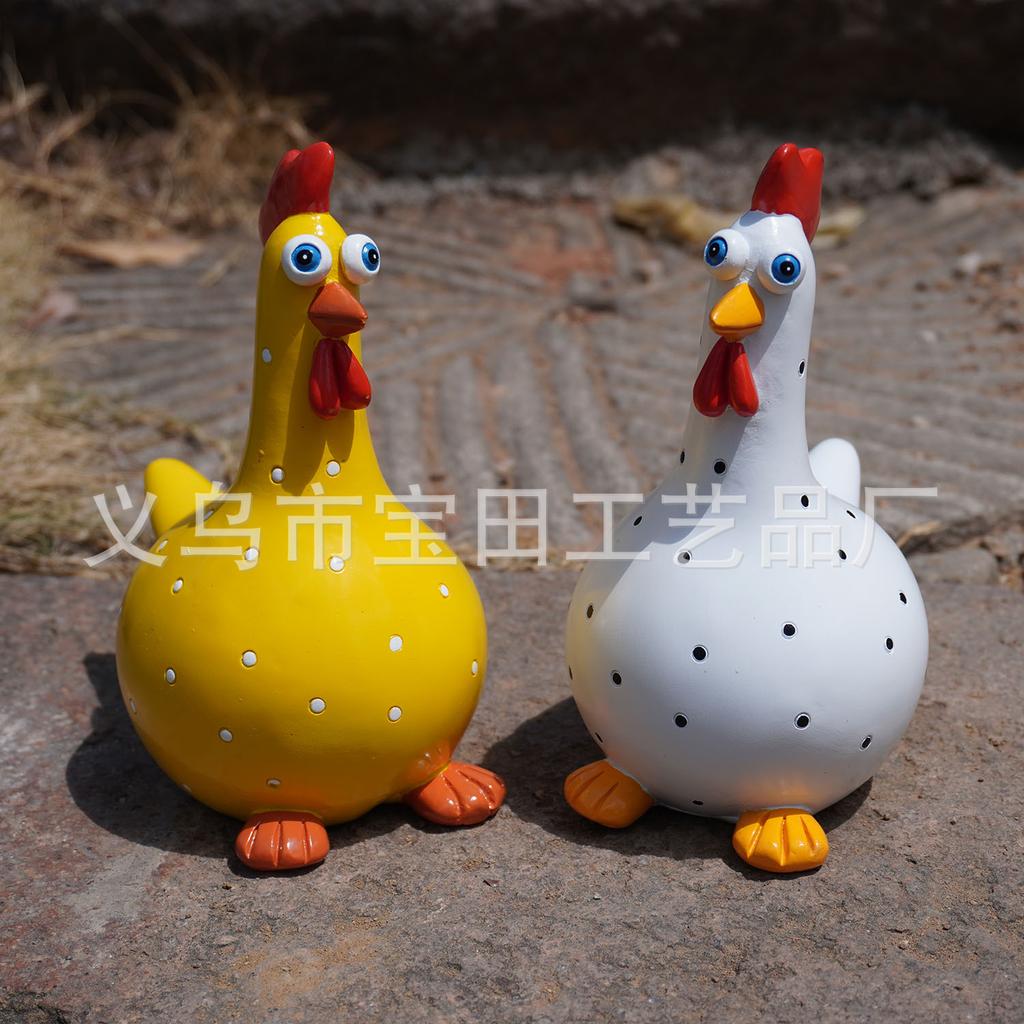 Garden Chicken Resin Crafts Are Suitable for Garden Decoration and Courtyard Decoration Ornaments