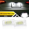 2PCS Canbus No Error White LED Rear License Plate Light 6000K White Car Lamp For BMW E46 4D 5D Touring 1998 1999 2000-2005