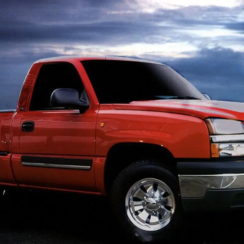 For GMC Sierra Yukon Rearview Chevrolet Suburban Silverado Tahoe Avalanche Sticker Side Mirror Cover Wing Cap Exterior Case Trim