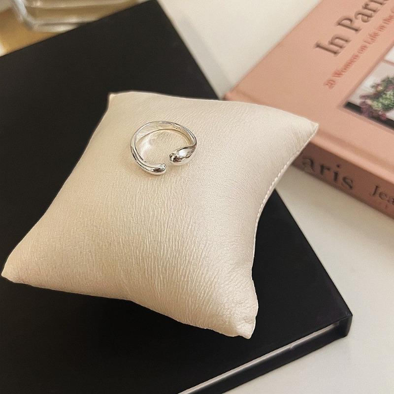 Anello Semplice Retrò Industria Pesante Argento Sterling 925 da Donna Senso di Alta Gamma Lusso Leggero Coreano Ins Vento Freddo Design di Nicchia Gioielleria