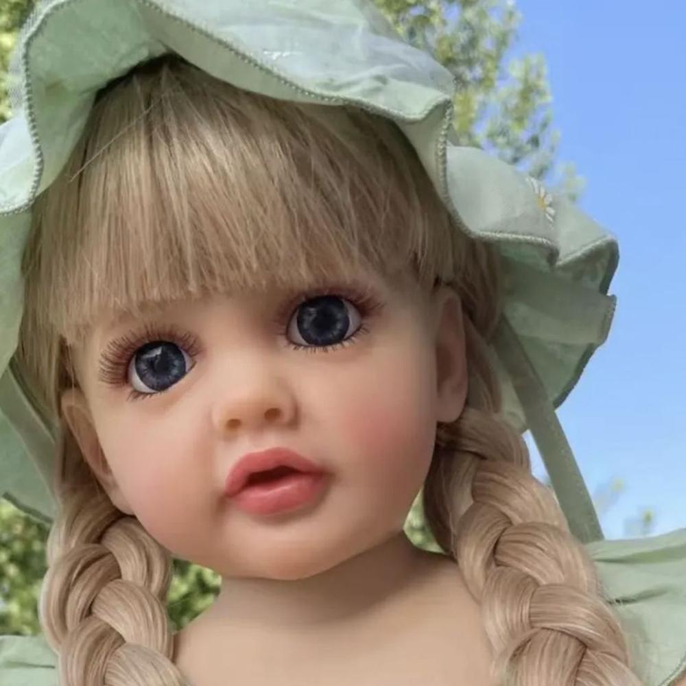 NPK 55 cm Babypuppe Mädchen wiedergeboren Prinzessin weiche Ganzkörper-Silikon-Badepuppe