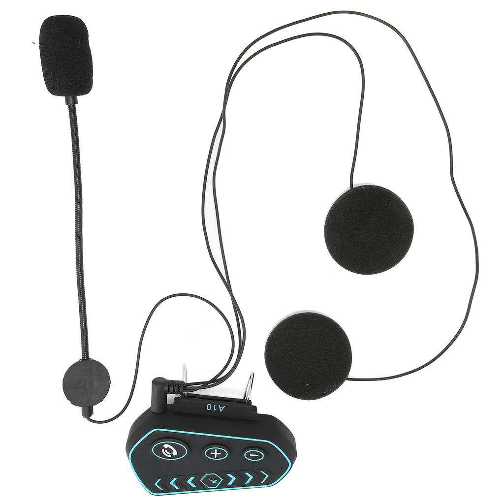 A10 Motorcycle Helmet Bluetooth Headphone Waterproof HiFi Sound Quality Helmet Headset