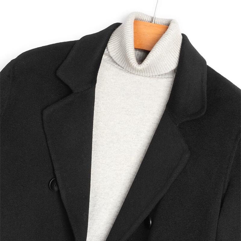 Men's Mid-Length Wool Blend Overcoat