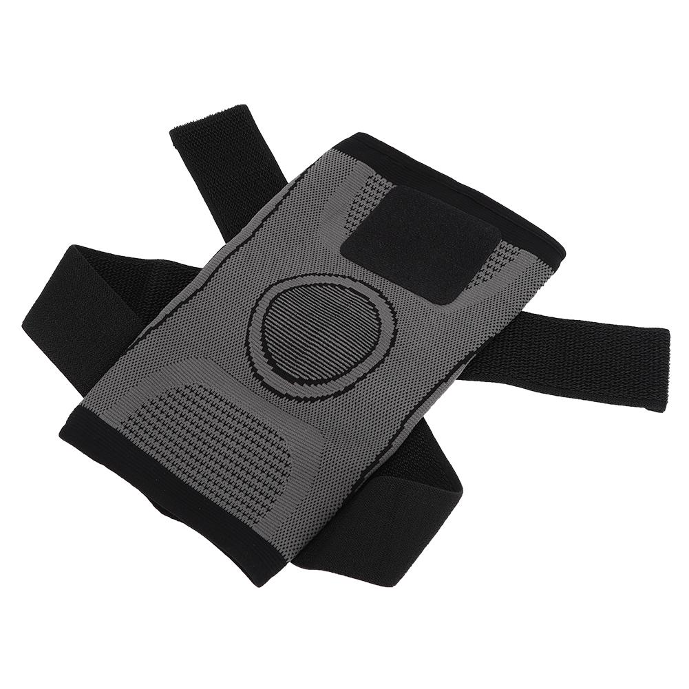 Outdoor Sport Compression Kneepad Fixed Belt Kneecap Fitness Training  Protective Gear GrayM