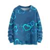 Men's Valentine's Day Print Faux Sweater, Crewneck Sweatshirt, Loose Long-sleeved Top