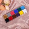 Professional Oil Palette for Face Body 12 Colors Paint Set, Painting Grade Art Makeup Kit Halloween Party, Stage Costume, Cosplay, Festival Waterproof
