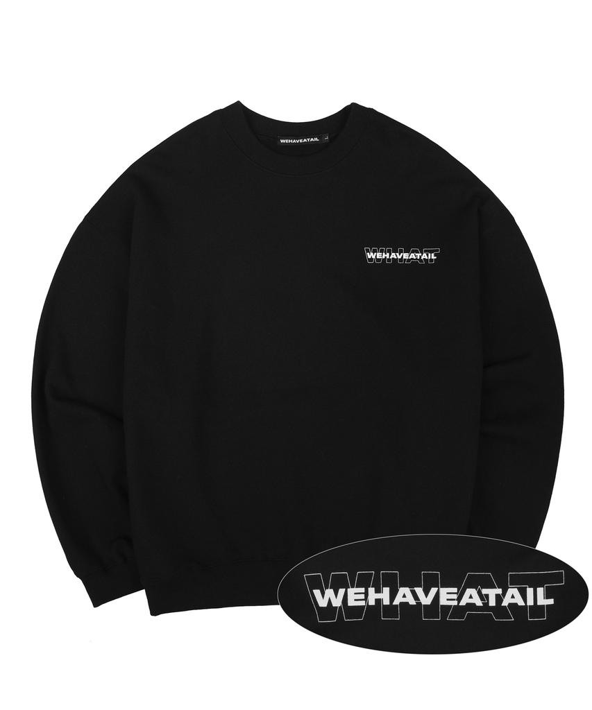 Wihaebeueoteil Capital Logo Sweat Shirts (Black)