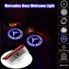 2X Car Door Sign Welcome Light LED Projection Light For Mercedes Benz AMG GLC GLA GLE GLS GL W204 W176 W205 W213 W166 W212 C180