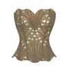 Flower Fairy Bestseller: Irregular Lace Mesh Double Layer Fishbone Court Corset