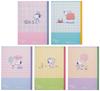 Sunstar Stationery Snoopy Campus S2637618 Notebook, Dotted, A-Lined, 5-Pack,
