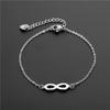 [Simple Lucky Number 8 Infinity Symbol Bracelet Women's Fashion Trendy Jewelry Bangle]